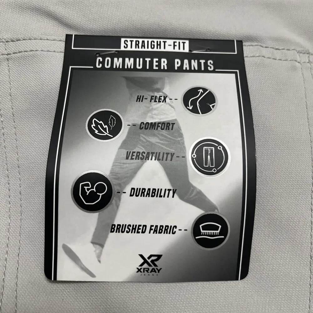 XRAY JEANS Men's Commuter Pants Utility Cargo Style Tan Size 34x30 New